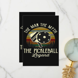 Pickleball- The Man, The Myth, The Legend Thank You Card