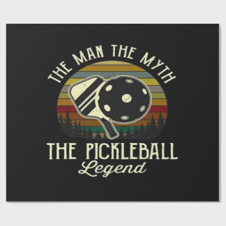 Pickleball- The Man, The Myth, The Legend Wrapping Paper