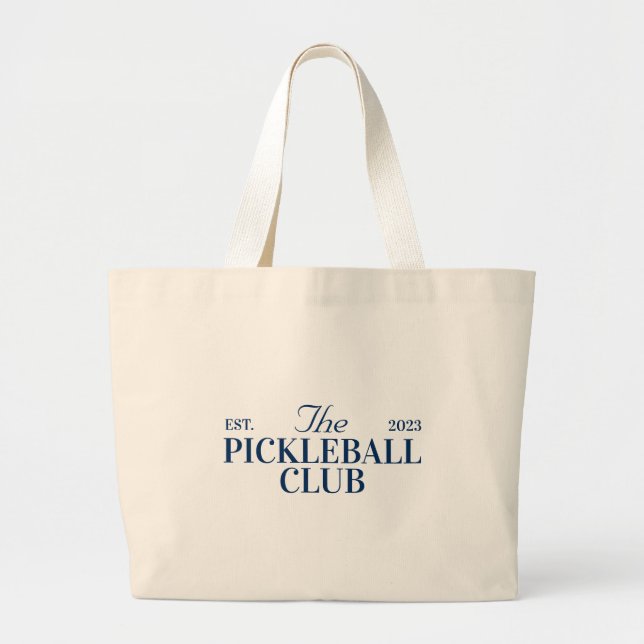 Pickleball themed party  large tote bag (Front)