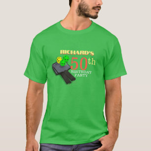 Pickleball Themed Sports Dinking Birthday Party T-Shirt