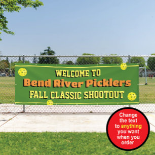 Pickleball Tournament Banner