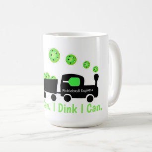 Pickleball Training I Dink I Can Bright Green Coffee Mug