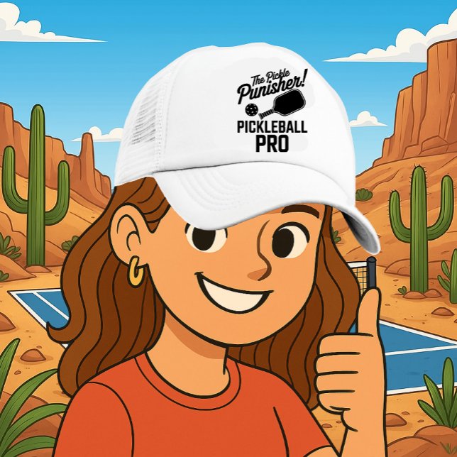 Pickleball Trucker Hat Featuring Pro Paddle Power (PICKLEBALL TRUCKER HAT)