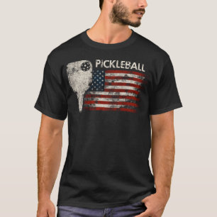 Pickleball USA Flag – Funny Sports T-Shirt