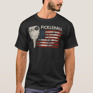 Pickleball USA Flag – Funny Sports T-Shirt