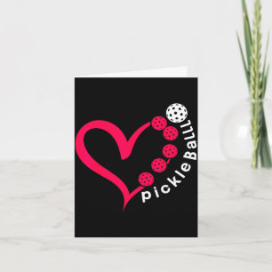Pickleball valentine - heart pickleball lovers card
