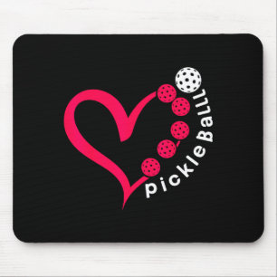 Pickleball valentine - heart pickleball lovers mouse pad