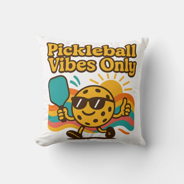 Pickleball Vibes Only 2025 Cushion (Front)