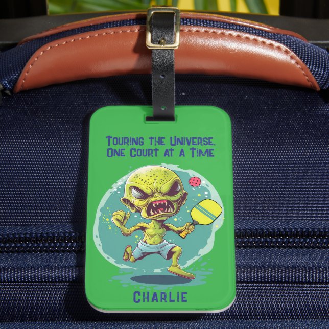 Pickleball Voyager: Luggage Tag (Front Insitu 2)