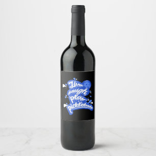 Pickleball Wine Label
