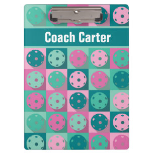 Pickleball with custom text [front/back] clipboard