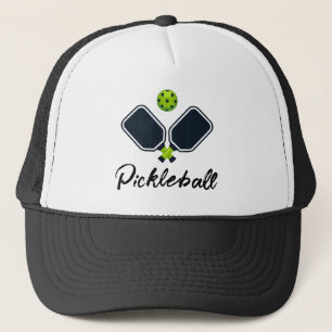 Pickleball with Paddles & Ball Custom Trucker Hat