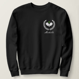 Pickleball with Paddles & Ball Personalised Name Sweatshirt