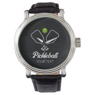 Pickleball with Paddles & Ball Personalised  Watch