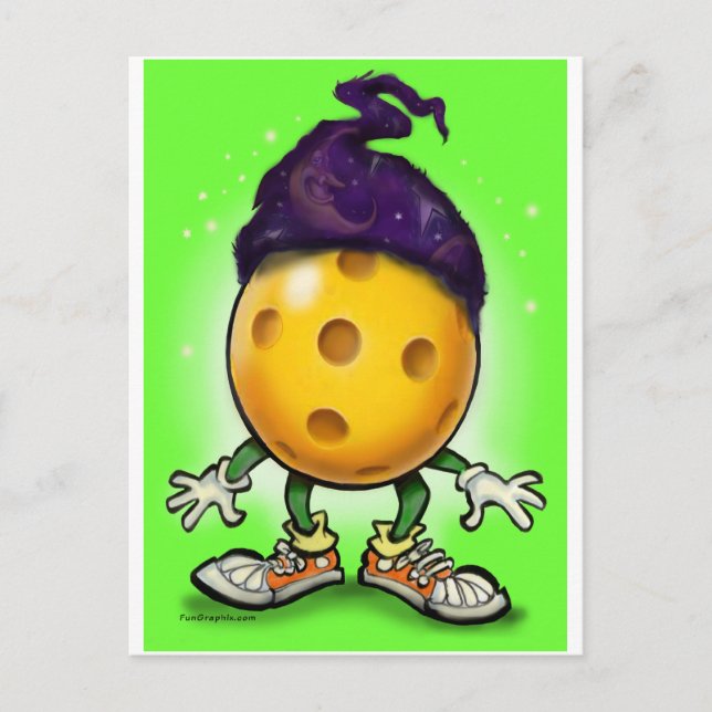 Pickleball Wizard Postcard (Front)