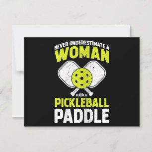 Pickleball Woman Funny Pickleball Player Gift Invitation