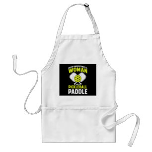 Pickleball Woman Funny Pickleball Player Gift Standard Apron