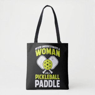 Pickleball Woman Funny Pickleball Player Gift Tote Bag