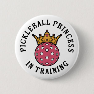 Pickleball Women Funny 6 Cm Round Badge