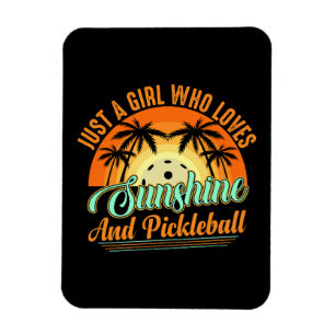 Pickleball women sunshine magnet