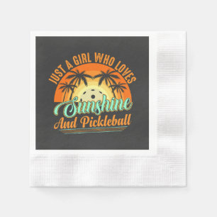 pickleball women sunshine napkin