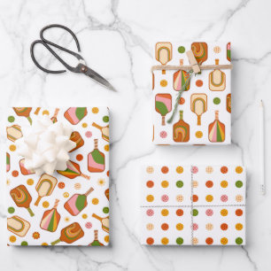 Pickleball Wrapping Paper, Paddle Sport Gift Wrap