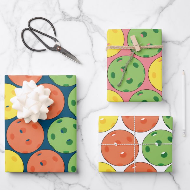 Pickleball Wrapping Paper Sheet (Front)