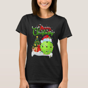 Pickleball   Xmas Decorations Santa Pickleball Chr T-Shirt