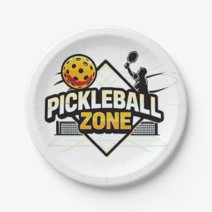 Pickleball Zone - Perfect for Passionate Players Paper Plate