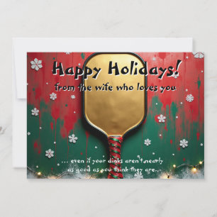 Pickleball🎅Dink, Drop, and Dearly Loved Holiday Card