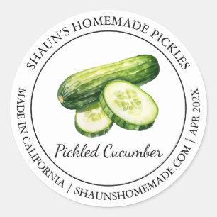 Pickled Cucumber Modern label