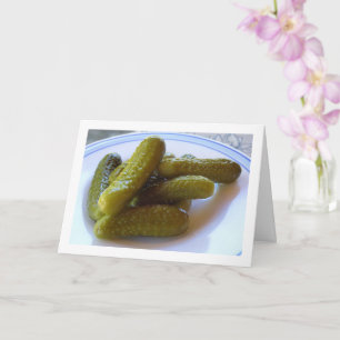 Pickled Cucumbers, Gherkins Card