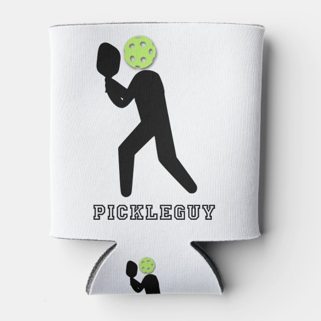 Pickleguy for pickleball fans can cooler (Front)