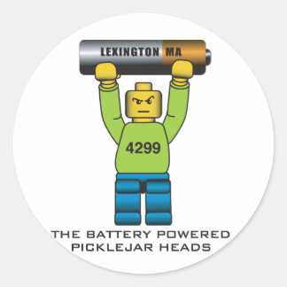 Picklejar Heads Stikers 2011 Classic Round Sticker