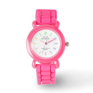PickleKids™ "You are the only you" Pink Watch