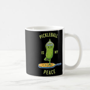 Picklell Is My Peace Tee Funny Pickle Yoga On Padd Coffee Mug