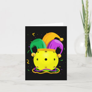 Picklell Ll And Jester Hat Mardi Gras Fat Tuesday  Card