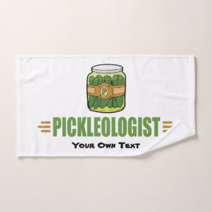 PICKLEOLOGIST Funny Pickle Lovers Hand Towel
