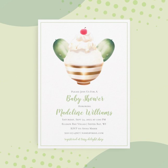 Pickles and Ice Cream Baby Shower Invitation (Creator Uploaded)