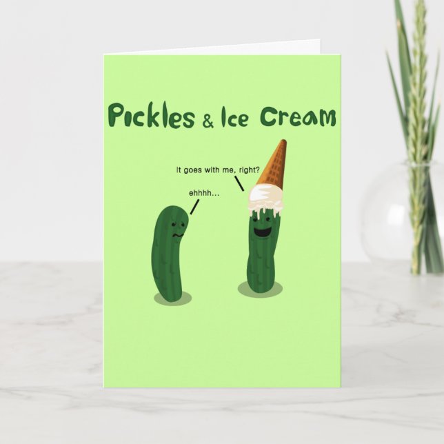 Pickles and Ice Cream: Pregnancy Announcement (Front)