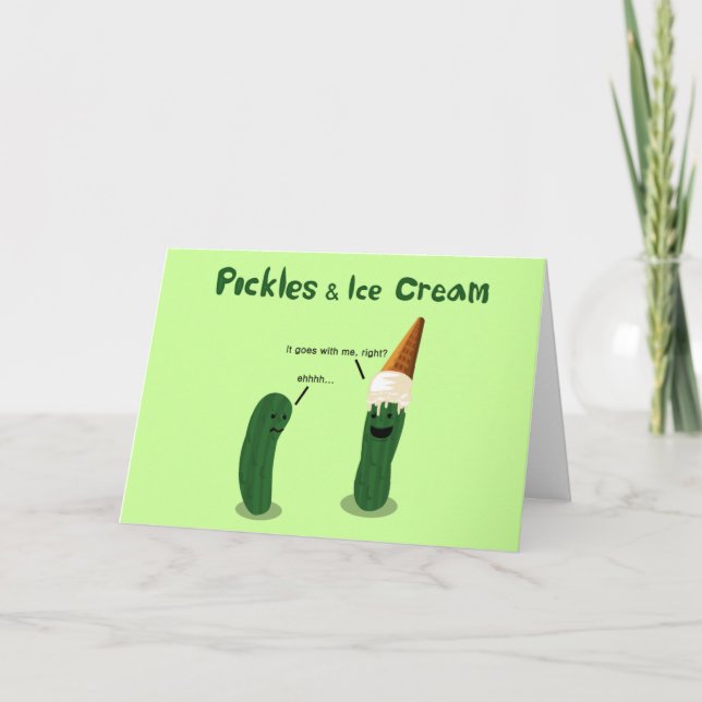 Pickles and Ice Cream: Pregnancy Announcement (Front)