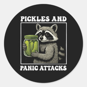 Pickles And Panic Attacks Classic Round Sticker