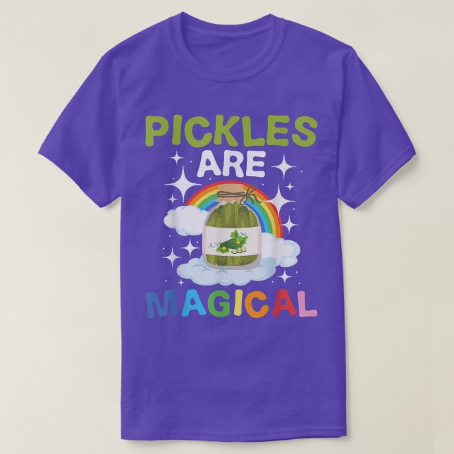 Pickles Are Magical  Pickle Vegetarian Vegetable F T-Shirt (Design Front)