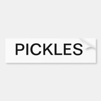 Pickles Bumper Sticker
