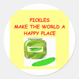 pickles classic round sticker