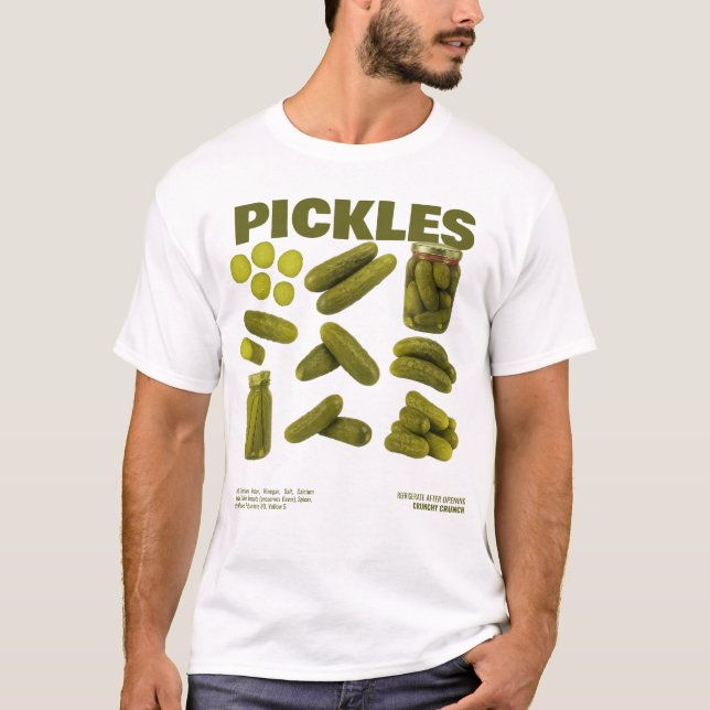 PICKLES Graphic T-Shirt – Funny & Crunchy (Front)