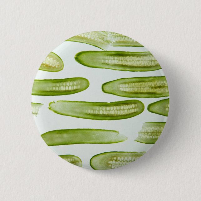 Pickles Green 6 Cm Round Badge (Front)