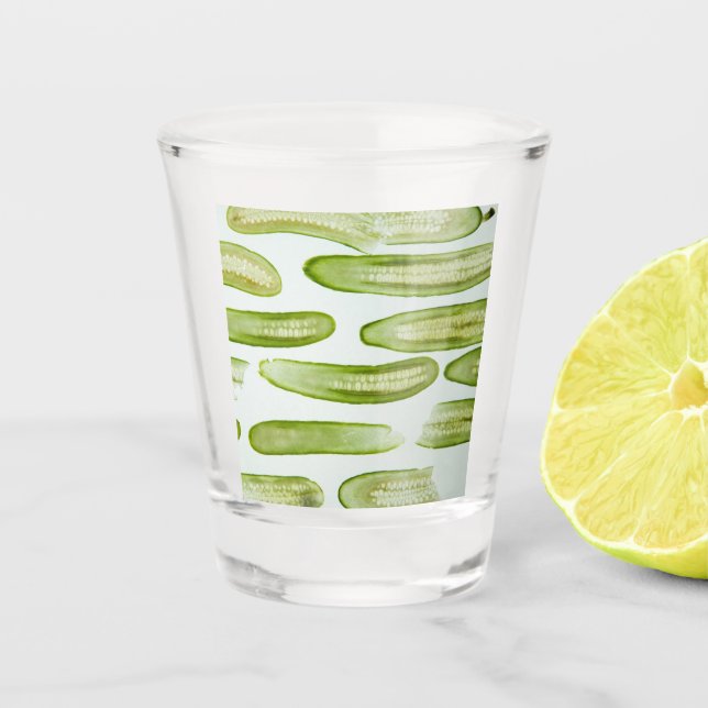 Pickles Green Shot Glass (Front)