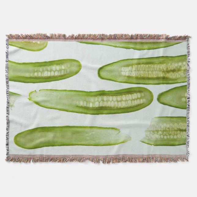 Pickles Green Throw Blanket (Front)