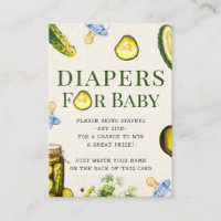 Pickles + Pacifiers Boy Baby Shower Diaper Raffle